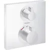 Image de hansgrohe, Robinetterie de salle de bains, Ecostat Square Thermostat encastré (blanc mat)