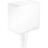 Image de hansgrohe, Système de douche, HG Raccord de flexible FIXFIT SQUARE avec clapet anti-retour blanc mat