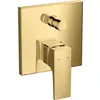 Image de hansgrohe, Robinetterie de salle de bains, Metropol Mitigeur bain/douche à encastrer avec manette (finition or poli)