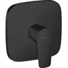 Image de hansgrohe, Robinetterie de salle de bains, Talis E Mitigeur monocommandé pour douche encastré (noir mat)