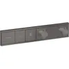 Image de hansgrohe, Robinetterie de salle de bains, HG Set de montage final RAINSELECT f UP Thermostat 2 Verbr black chrome