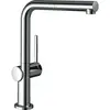 Image de hansgrohe, Robinetterie de cuisine, Talis M54 Mitigeur d'évier 270 (chromé), avec douchette extractible