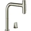 Image de hansgrohe, Robinetterie de cuisine, HG 2-L Mitigeur monocommandé pour évier METRIS Douchette extractible Finition inox