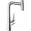 Image de hansgrohe, Robinetterie de cuisine, HG Mitigeur monocommandé pour évier 300 TALIS S avec douchette extractible chromé