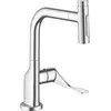 Image de hansgrohe, Robinetterie de cuisine, Mitigeur monocommande pour évier AXOR CITTERIO DN 15, douchette extractible chromé