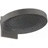 Image de hansgrohe, Pommeau de douche, Douche de tête Rainfinity 1jet avec bras de douche : couleur - noir chrome brossé/graphite (1 Type de jet, 21 l/min)
