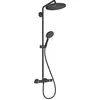 Image de hansgrohe, Système de douche, Showerpipe CROMA SELECT S 280 1jet avec thermostat de douche noir mat