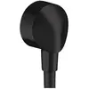 Image de hansgrohe, Robinetterie de salle de bains, HG Raccord de flexible FIXFIT E sans clapet anti-retour noir mat