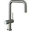 Image de hansgrohe, Robinetterie de cuisine, HG Mitigeur monocommande pour évier U 220 TALIS Robinet d'arrêt pour appareil 1jet aspect inox