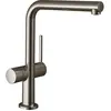 Image de hansgrohe, Robinetterie de cuisine, HG Mitigeur monocommandé pour évier 270 TALIS M Robinet d'arrêt pour appareil 1jet aspect inox