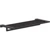 Image de hansgrohe, Porte-serviettes + crochets pour serviettes, Porte-serviettes AddStoris, avec porte-serviettes, 648mm noir mat