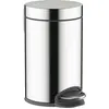 Image de hansgrohe AddStoris poubelle à pédale, 3 l, avec fonction softclose, chrome, Poubelle, Argent