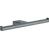 Image de hansgrohe, Dérouleur de papier toilette, Double porte-rouleau de papier AddStoris, sans couvercle brushed black