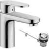 Image de Geberit, Robinetterie de salle de bains, WT-EHM 100 Vernis Blend avec métr. Garniture d'écoulement à tirette, chromée