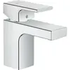 Image de Magni, Robinetterie de salle de bains, Vernis Shape mitigeur de lavabo, robinet de salle de bain avec hauteur de bec 70 mm, avec tirette