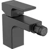 Image de hansgrohe, Robinet de bidet, HG Mitigeur monocommande de bidet VERNIS Shape avec vidage extractible. 1 1/4 pouce noir mat