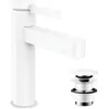 Image de hansgrohe, Robinetterie de salle de bains, FINORIS 110 Mélangeur lavabo, avec vidage Push-Open 1 1/4" blanc mat