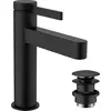 Image de hansgrohe, Robinetterie de salle de bains, FINORIS 110 Mélangeur de lavabo, avec vidage Push-Open, noir mat
