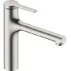 Image de hansgrohe, Robinetterie de cuisine, HG Mitigeur monocommandé pour évier Zesis M33 160 Douchette extractible 2 jets finition inox
