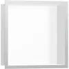 Image de hansgrohe, Rangement pour douche, HG Niche murale XtraStoris Individual blanc mat 300x300x100mm Cadre design E ge (30 x 10 x 30 cm)