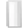 Image de hansgrohe, Rangement pour douche, HG Niche murale XtraStoris Individual blanc mat 300x150x100mm Cadre design E ge (15 x 10 x 30 cm)