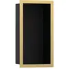 Image de hansgrohe, Rangement pour douche, HG Niche murale XtraStoris Individual ma-sw 300x150x100mm Cadre design pol. go (15 x 10 x 30 cm)