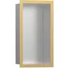 Image de hansgrohe, Rangement pour douche, HG Niche murale XtraStoris Individual E geb 300x150x100mm Cadre design pol. go (15 x 10 x 30 cm)
