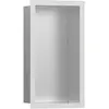 Image de hansgrohe, Rangement pour douche, HG Niche murale XtraStoris Individual E geb 300x150x100mm Cadre design blanc mat (15 x 10 x 30 cm)