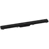 Image de hansgrohe, Rigole de douche, Caniveau de douche RainDrain Match, avec cadre réglable en hauteur 800 mm, noir mat (800 mm)