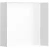 Image de hansgrohe, Rangement pour douche, HG Niche murale XtraStoris Minimalistic avec cadre ouvert 300x300x140mm blanc mat (30 x 14 x 30 cm)
