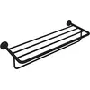 Image de Axor, Porte-serviettes + crochets pour serviettes, Porte-serviettes Uni Circular m HTH noir mat