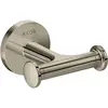 Image de hansgrohe, Porte-serviettes + crochets pour serviettes, Crochet porte-serviette Axor Universal Circular double nickel poli