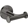 Image de hansgrohe, Porte-serviettes + crochets pour serviettes, Crochet porte-serviette Axor Universal Circular double poli noir chrome