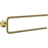 Image de hansgrohe, Porte-serviettes + crochets pour serviettes, Porte-serviettes Axor Universal Circular deux bras poli or optique