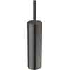 Image de hansgrohe, Brosse WC, Porte-brosse WC Axor Uni Circular montage mural brossé noir chrome