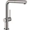 Image de hansgrohe, Robinetterie de cuisine, Mitigeur d'évier 270 Talis M54 bec extractible 1 jet sBox bru bl chrome