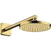 Image de hansgrohe, Pommeau de douche, HG douche de tête AXOR 220, 1 jet poli or optique (1 Type de jet, 10.10 l/min)