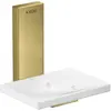 Image de hansgrohe, Distributeur de savon + porte-savon, AXOR Universal Rectangular porte-savon, métal, tablette verre, 42605