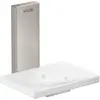 Image de hansgrohe, Distributeur de savon + porte-savon, AXOR Universal Rectangular porte-savon, métal, tablette verre, 42605