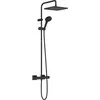 Image de hansgrohe, Système de douche, HG Showerpipe Vernis Shape 240, 1 jet avec thermostat noir mat
