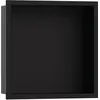 Image de hansgrohe, Rangement pour douche, Niche murale XtraStoris Original avec cadre 300x300x70mm noir mat (30 x 7 x 30 cm)