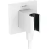 Image de hansgrohe, Système de douche, HG Raccord mural FixFit E avec support de douche blanc mat