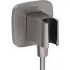 Image de hansgrohe, Système de douche, HG Raccord mural FixFit Q avec support de douche brushed black