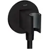 Image de hansgrohe, Système de douche, HG Raccord de tuyau Fixfit rd avec clapet anti-retour noir mat