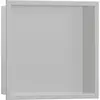 Image de hansgrohe, Rangement pour douche, Niche murale XtraStoris Original avec cadre, gris béton 300x300x100mm