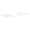 Image de hansgrohe, Console de lavabo, Xelu Q Console avec découpe au centre, 1180x500x480, pour vasque à poser, polie, 54096