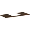 Image de hansgrohe, Console de lavabo, Xelu Q Console avec découpe au centre, 1180x500x480, pour vasque à poser, polie, 54096