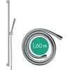 Image de hansgrohe, Pommeau de douche, Pulsify S Set de douche 100, 1 type de jet économie deau+, barre de douche 90 cm, 24383 (1 Type de jet)