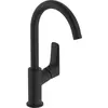Image de hansgrohe, Robinetterie de salle de bains, HG Mitigeur monocommandé pour lavabo 210 LOGIS DN 15 avec bec o M noir mat
