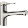 Image de hansgrohe, Robinetterie de cuisine, Zesis M33 Mitigeur monocommandé pour cuisine 150, douchette extractible, 2 types de jets